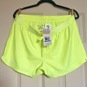 Under Armour Yellow Workout Shorts